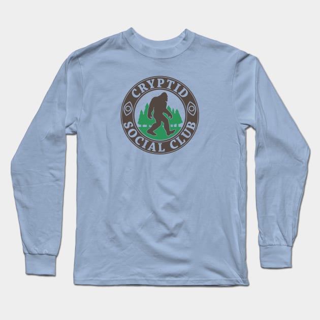 Cryptid Social Club Long Sleeve T-Shirt by hya_bm